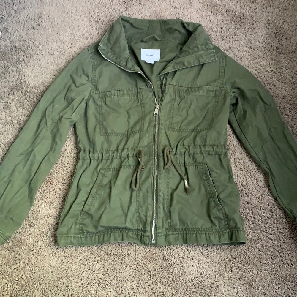 Olive Green Old Navy Cargo Jacket